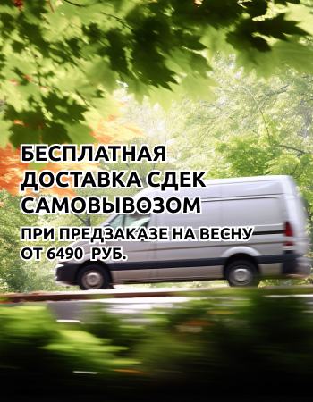Бесплатная доставка сдек самовывоз при предзаказе на весну от 6490 рублей