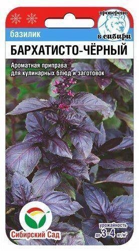 Базилик Бархатисто-черный, семена