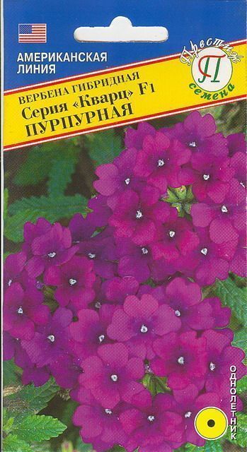 Вербена Кварц Пурпурная F1, семена